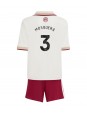 Billige Arsenal Cristhian Mosquera #3 Tredjedraktsett Barn 2025-26 Kortermet (+ Korte bukser)